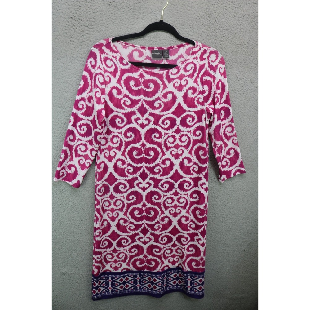 Travelers by Chico's 3/4 Sleeve Liquid Knit Midi Dress-Size 0 or Small-N w/o T